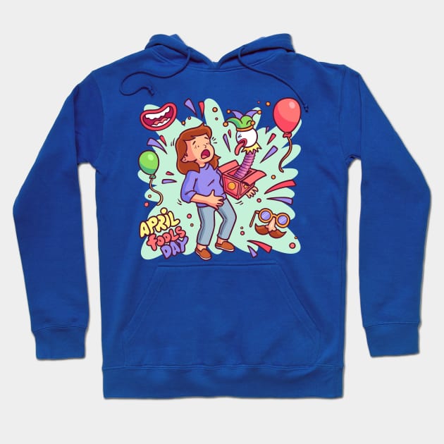 April Fools Funny Surprise Hoodie by Mako Design 